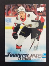 2019-20 Upper Deck Young Guns Update Rookie RC #520 J.C. Beaudin