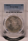 1883-O $1 Morgan Silver Dollar - PCGS MS66 GENUINE BEAUTIFUL COIN — photo 1