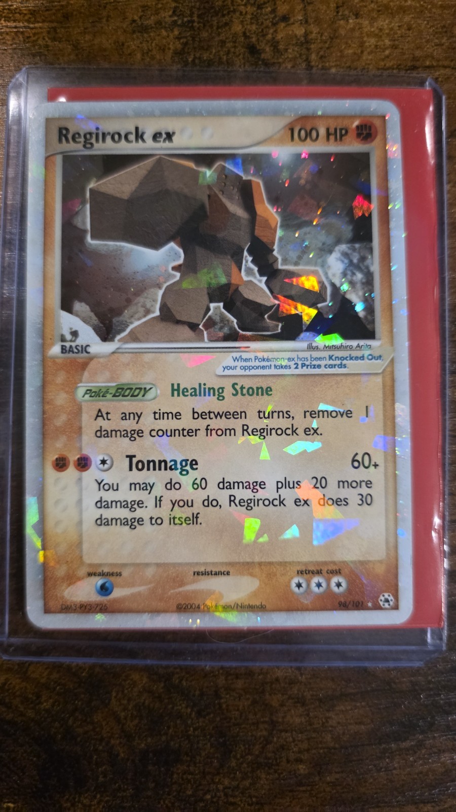 Pokemon TCG Regirock ex 98/101 LP Hidden Legends Holo Ultra Rare 2004 FAST SHIP!