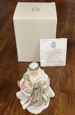 LENOX CLASSIC FATHER CHRISTMAS 1999 LIMITED EDITION  6.75" FIGURINE 24K GOLD BOX