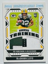 2024 Rookies & Stars Football MarShawn Lloyd Cross Training Jersey RC /49