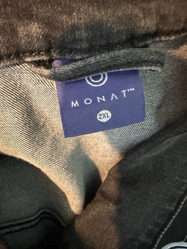 NWT BOSS BABE BLACK DENIM JACKET MONAT GEAR SOLD OUT Sz 2XL - Picture 5 of 9