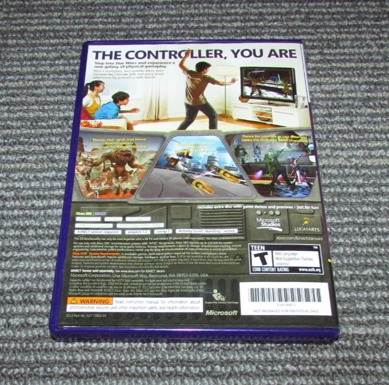 Kinect Star Wars With Bonus Game Demos Disc for Xbox 360 Complete Fast Shipping! - Image 4 of 4