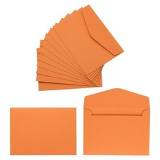 120Pcs Gift Cards Envelopes, 110GSM Paper Mini Envelopes, Orange