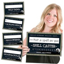 Trick or Treat - Halloween Party Mug Shots - 20 Piece Photo Booth Props Kit
