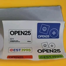 EBAY OPEN 2025 LAS VEGAS NEVADA OFFICIAL STICKER SET BRAND NEW LOT OF 2