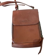 American Leather Whiskey Brown Travel Small Crossbody 