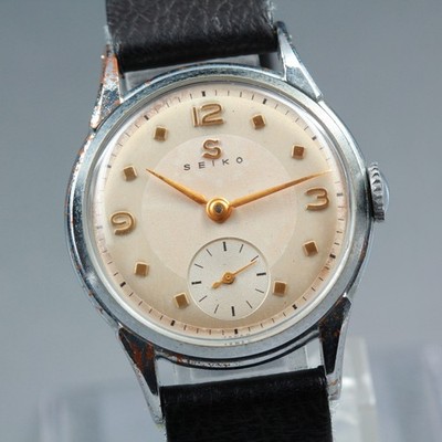 Serviced Vintage 1954 SEIKO New 10B Small Seconds Hand Wind Watch