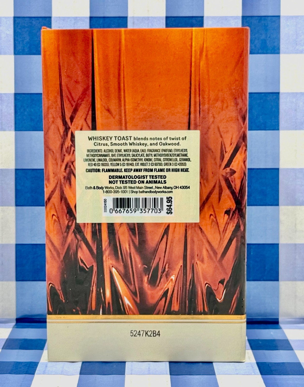 Bath & Body Works Men's Collection Whiskey Toast Cologne 3.4 fl oz New In Box