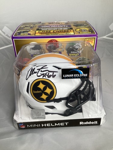 2025 TRISTAR Hidden Treasures Alan Faneca Signed Mini Lunar Helmet Signature #66