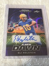 2025 Leaf Nation A New Dawn Purple Eli Holstein 7/8 Auto RC Rookie Pitt Panthers