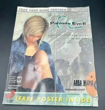 2000 Parasite Eve II Playstation Video Game Strategy Guide Bradygames W/ Poster