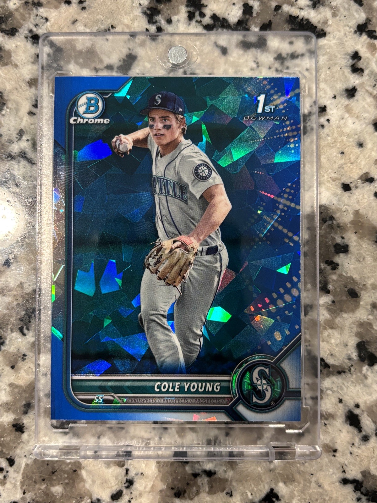 2022 Cole Young Bowman Draft Sapphire Chrome 1st #BDC-112 Mariners RC