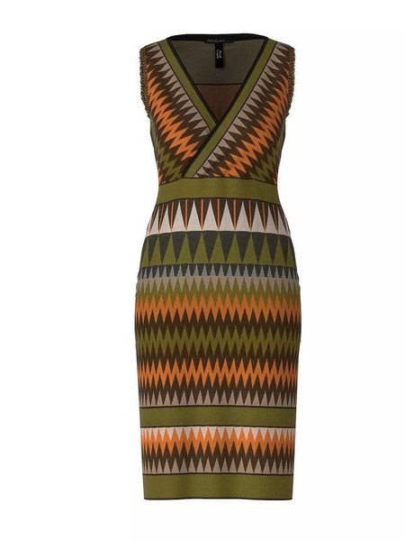 Women Marc Cain Dress Green Viscose 38 / M / 46