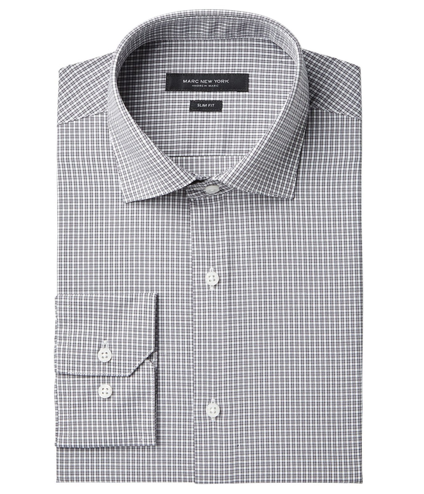 Мужская рубашка в мелкую клетку на пуговицах Andrew Marc 4290₽