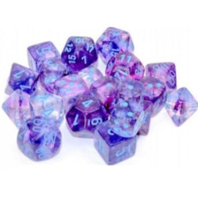d6 Dice Cube 16mm Luminary Nebula NOCTURNALbu - Chessex (Pack of 12)
