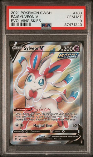 Sylveon V graded PSA 10 for sale on eBay