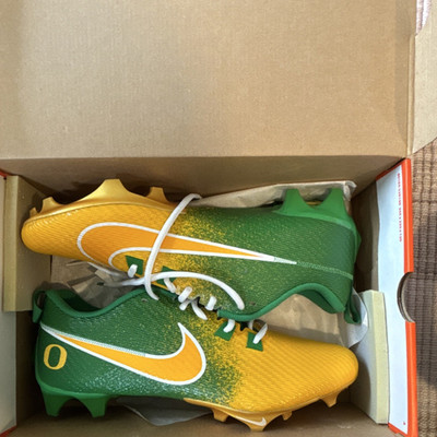 OREGON Nike Vapor Edge Speed 360 2 W SMU P Green Gold Wide Football Cleats 13
