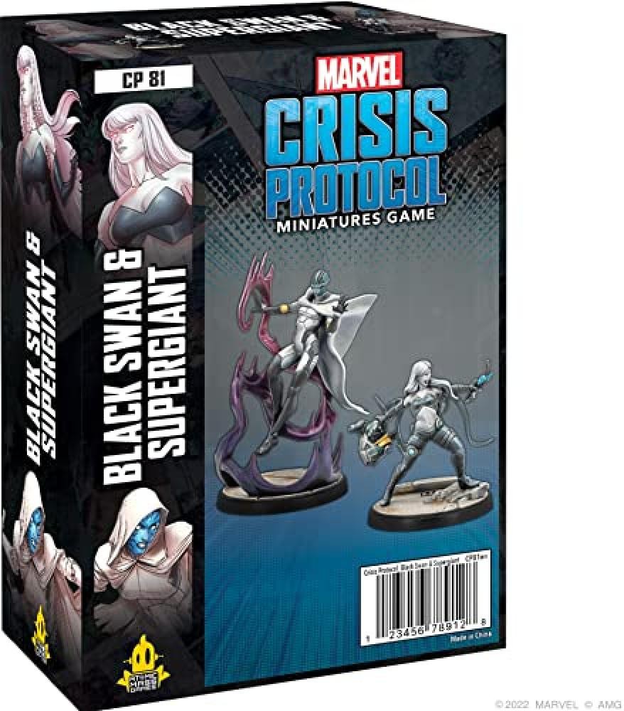 Marvel Crisis Protocol Miniatures Game Black Swan & Supergiant - NUOVO