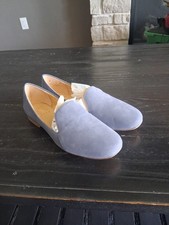 naturalizer womens shoes size 5 Blue Suade Kit Slip On Loafer Flat