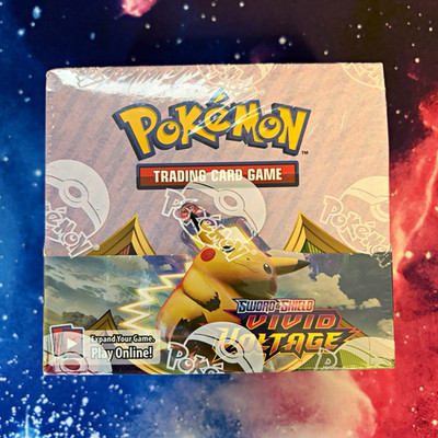 Pokémon TCG Sword & Shield Vivid Voltage Booster Box, 36 Packs Sealed/New
