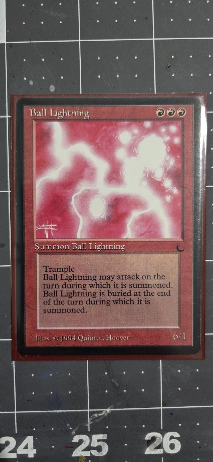 Magic the Gathering Ball Lightning the Dark Regular Card NM Condition