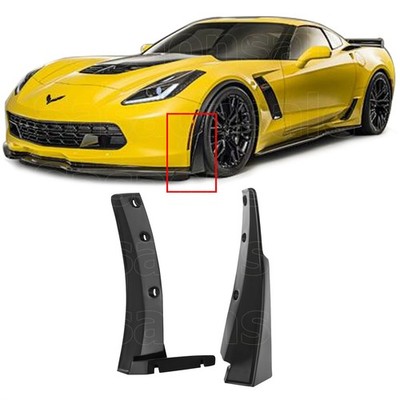 Front Stoßfänger Lippe Splitter PU Für 14-19 Chevy Corvette C7 Z06 Schwarz