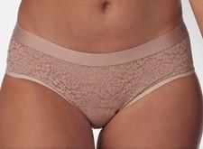 MAIDENFORM Pure Comfort Stretch Lace Iced Mocha Brief Panty Womens Sz S 5 M 6