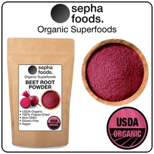 100% Freeze Dried Beet Root Powder Extract – Organic, Non-GMO, Gluten Free