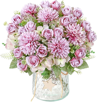Demiuko KüNstliche Blumen Wie Echt Kunstblumen Braun Hortensien KüNstlich Rosen