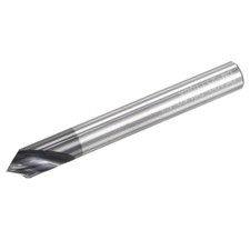 6mm Dia 6mm Shank 90 Degree Carbide AlTiSin Coated 2 Flutes Spotting Drill Bit