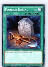 Yu-Gi-Oh TCG Foolish Burial SDPD-EN027 1st Edition Common Card NM