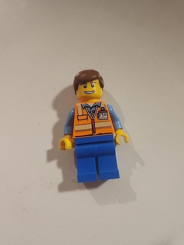 Lego City 0571 COCHE DE SERVICIO CONDUCTOR MASCULINO Ciudad Puerto Espacial Minifigura Trabajador - Imagen 9 de 12