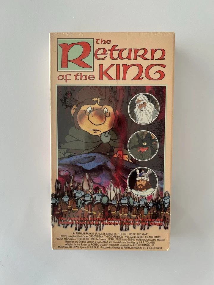 Sealed LORD OF THE RINGS THE RETURN OF THE KING Animated VHS JRR Tolkien Frodo - Image 3 of 4