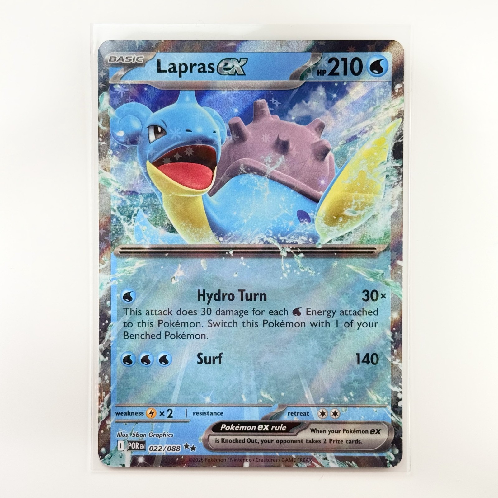 Lapras EX 022/088 : Double Rare - Perfect Order (POR) / NM Pack Fresh