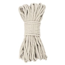 0.5 Inch 98 Feet Macrame Cord, Cotton Cord Rope String - White Beige