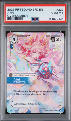 Ahri, Inquisitive graded PSA 10 for sale on eBay