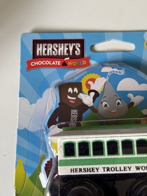 Hershey Trolley Works Toy Train Including Display Stand Made Of Wood MIP