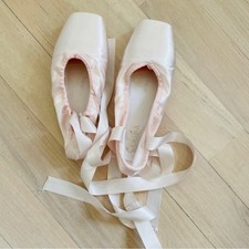 Sansha Infanta Ballet Pointe Shoes Pink Satin Size 10W Wide F.R. Duval NEW