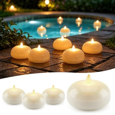 4 Pack Solar Candles Outdoor Waterproof, Flameless Flickering Rechargeable Du...