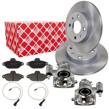 FEBI Bremsscheiben 240mm Bremssattel Satz Vorne für PUNTO SEICENTO PANDA 169