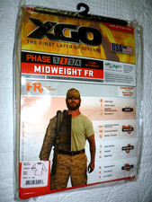 XGO FR 2 Desert Sand Tactical Top Men's Crew Long Sleeve MEDIUM 2F11A New