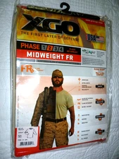 XGO FR 2 Desert Sand Tactical Top Men's Crew Long Sleeve MEDIUM 2F11A New