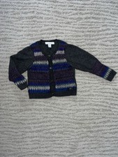 BURBERRY GIRL GREY/BLUE SWEATER 2T