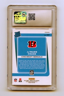 2021 Panini Donruss Optic - Rated Rookie Ja'Marr Chase #207 Blue