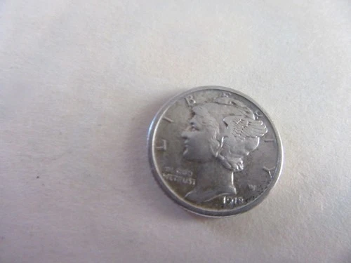 1918-P Mercury Dime AU+ Condition- [ACTUAL COIN] 90% Silver ~~FREE SHIP~ ITEM #2