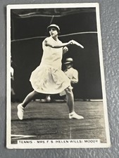 1935 J.A.Pattreiouex Tennis Cards-All Time Greats Helen Wills And Fred Perry 5cd