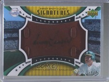 2007 Sweet Spot Classic Legendary Leather Blue Ink /75 Carney Lansford Auto
