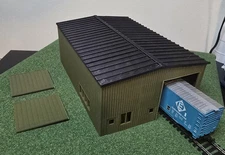 Ho Scale Commerical Building Warehouse Industry Military Warehouse - Free ship