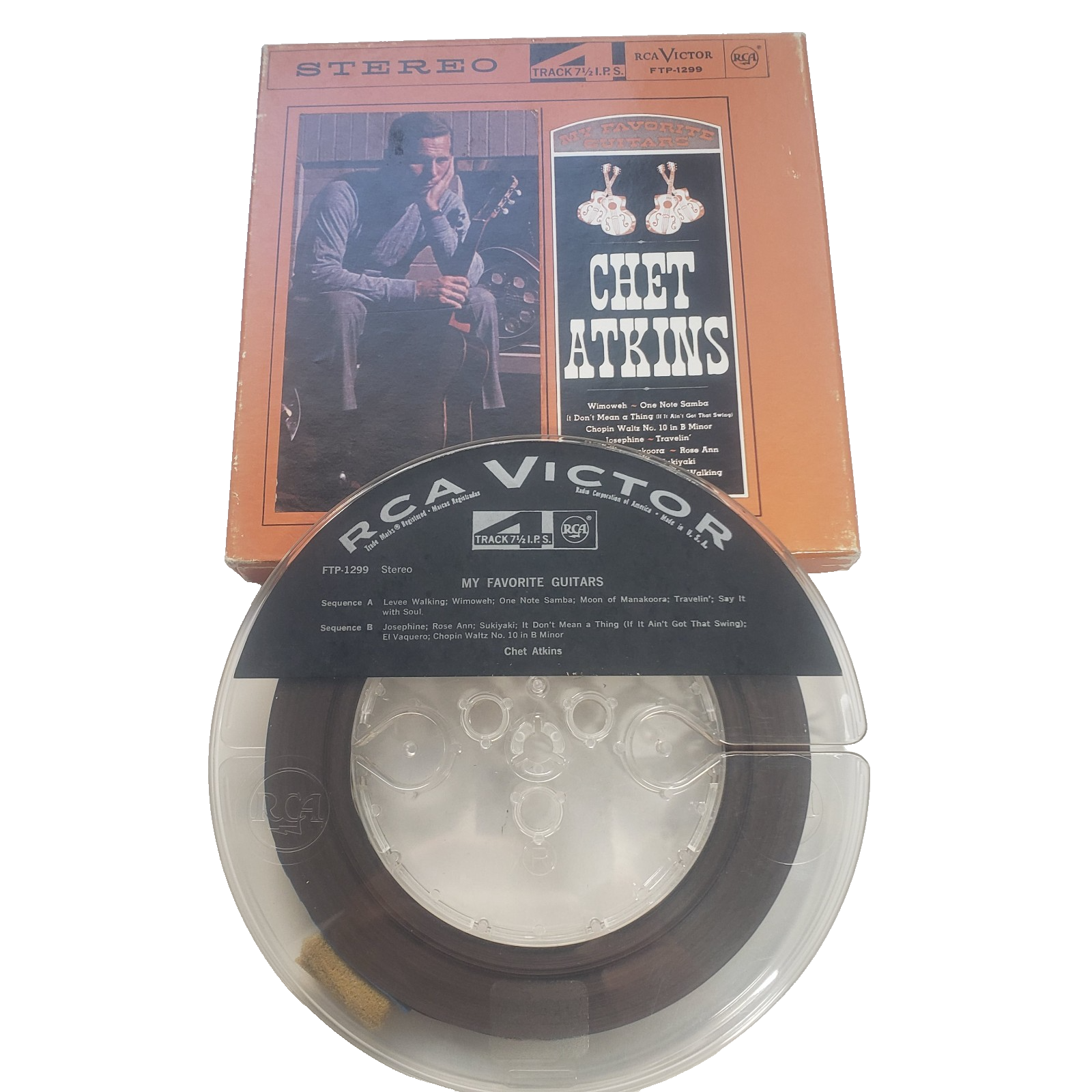 Chet Atkins My Favorite Guitars 7 1/2 IPS Reel to Reel Tape  RCA FTP1299 EX/VG+